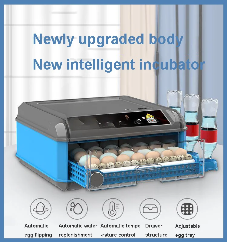 24/36 Chicken Automatic Intelligent Small Incubator For Hatching Chicken Duck Quail One Machine For Multiple Incubation 220V