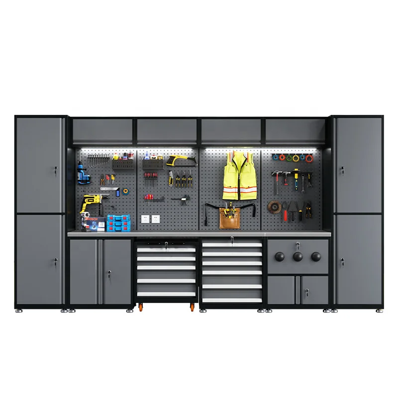 Heavy-duty Combination Tool Cabinet, Suitable for Workshop Auto Repair Workstations