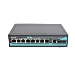 Wanglink Kaliteli 8FE POE + 1GE Uplink Bağlantı Noktası, CCTV AI için 2 SFP Akıllı Anahtar POE ile