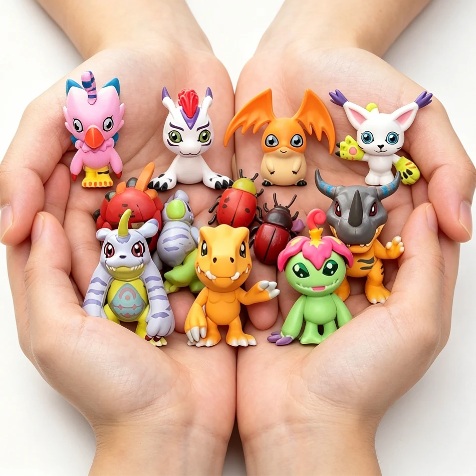 Set de 6-9 Figuras de Anime Digimon Adventure, Modelo de PVC, Colección de Adornos, Muñecas, Regalos de Cumpleaños