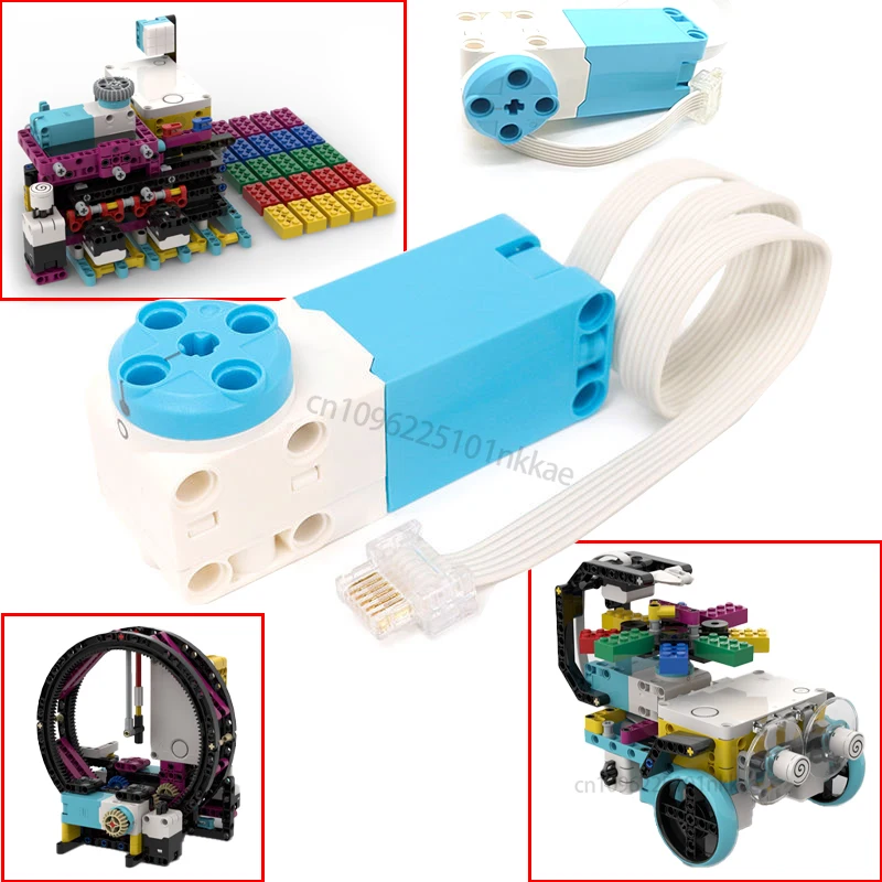1-3Pcs SPIKE Core Motors 45678 45602 Large/Medium Motor Parts DIY Servo Education Bricks for School Electronics Toy Kids Gift