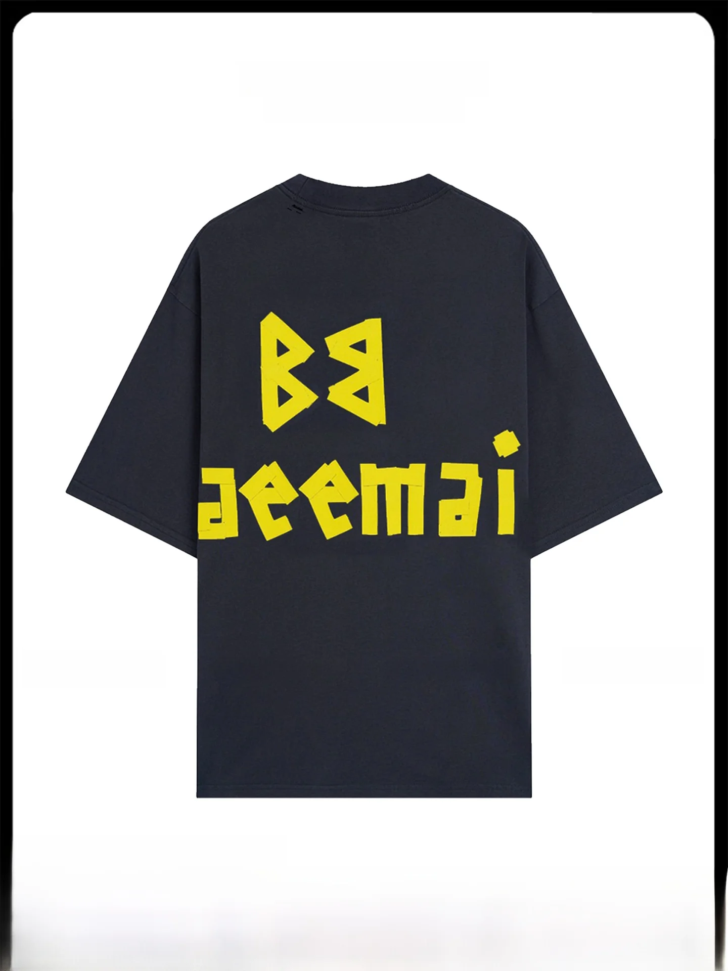 BAEEMAIEA Paris Short Sleeve T-Shirt Unisex Loose Fit Tear Hole Print Cotton Casual Top for Men And Women