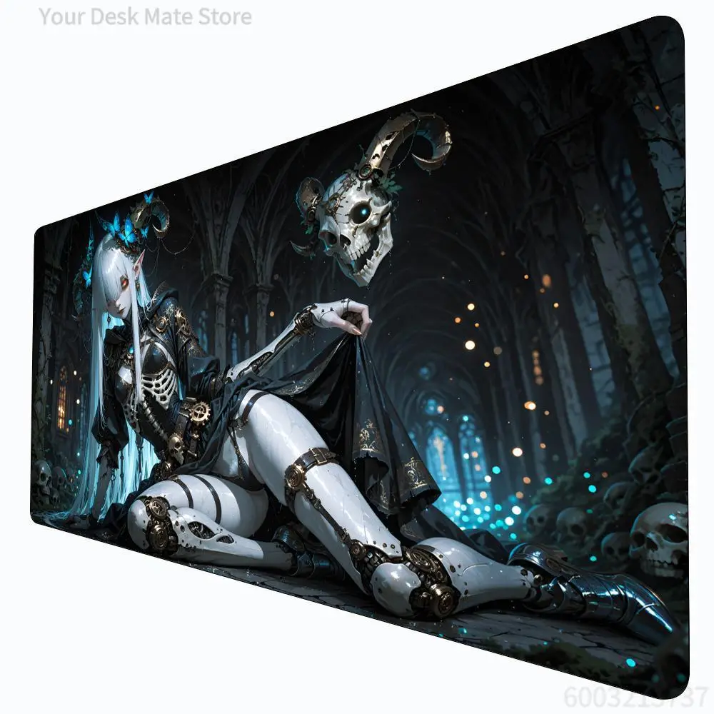 

Gothic landscape mechanical girl MTG Playmat Magic Card Battle Mat Non-Slip Durable 35X60CM Commander playmat tapete magic mtg