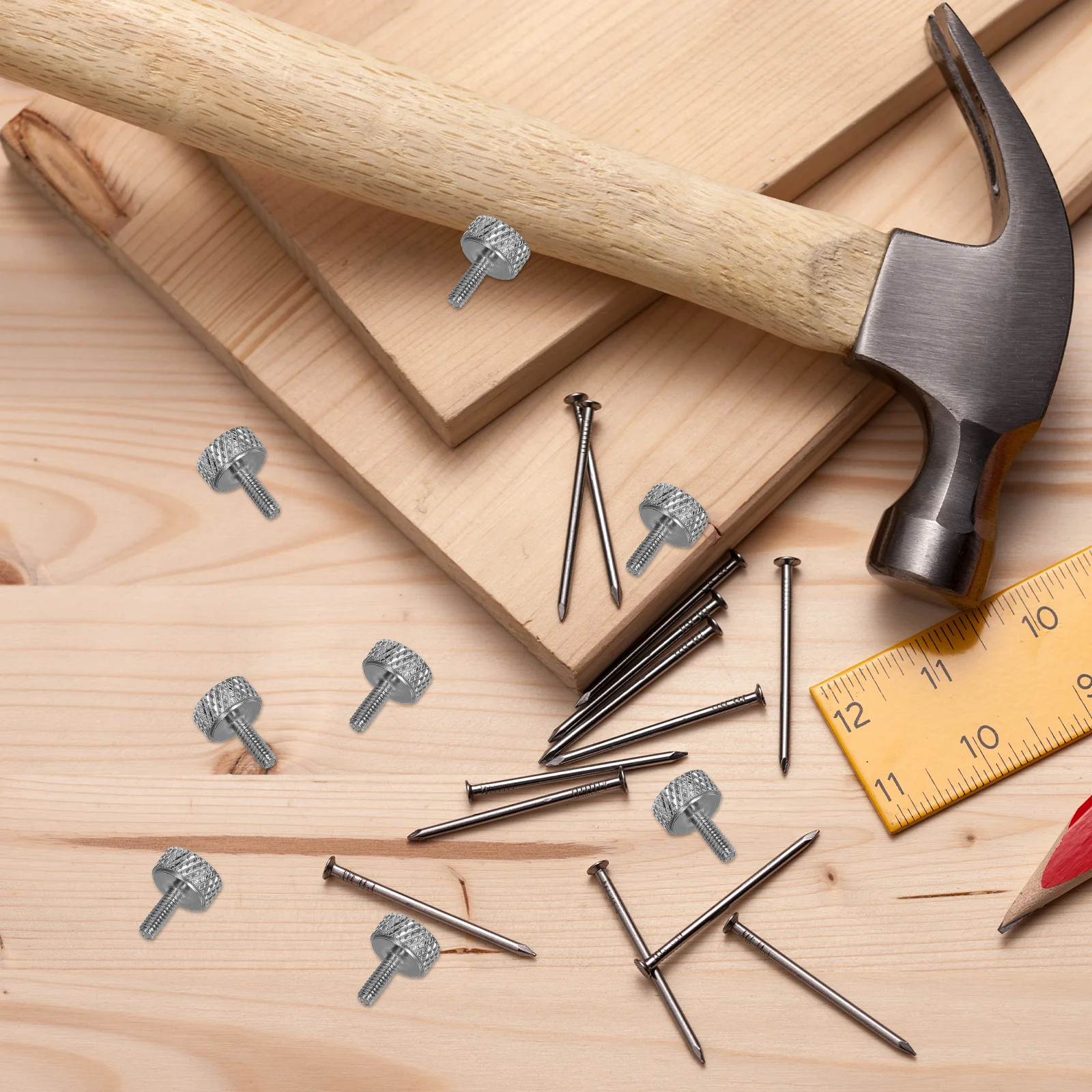 10 قطعة ملحقات الفرجار الورنية عالية القوة مسامير قفل معدنية تركيب سريع مخرش مسامير الإبهام الفرجار تحديد