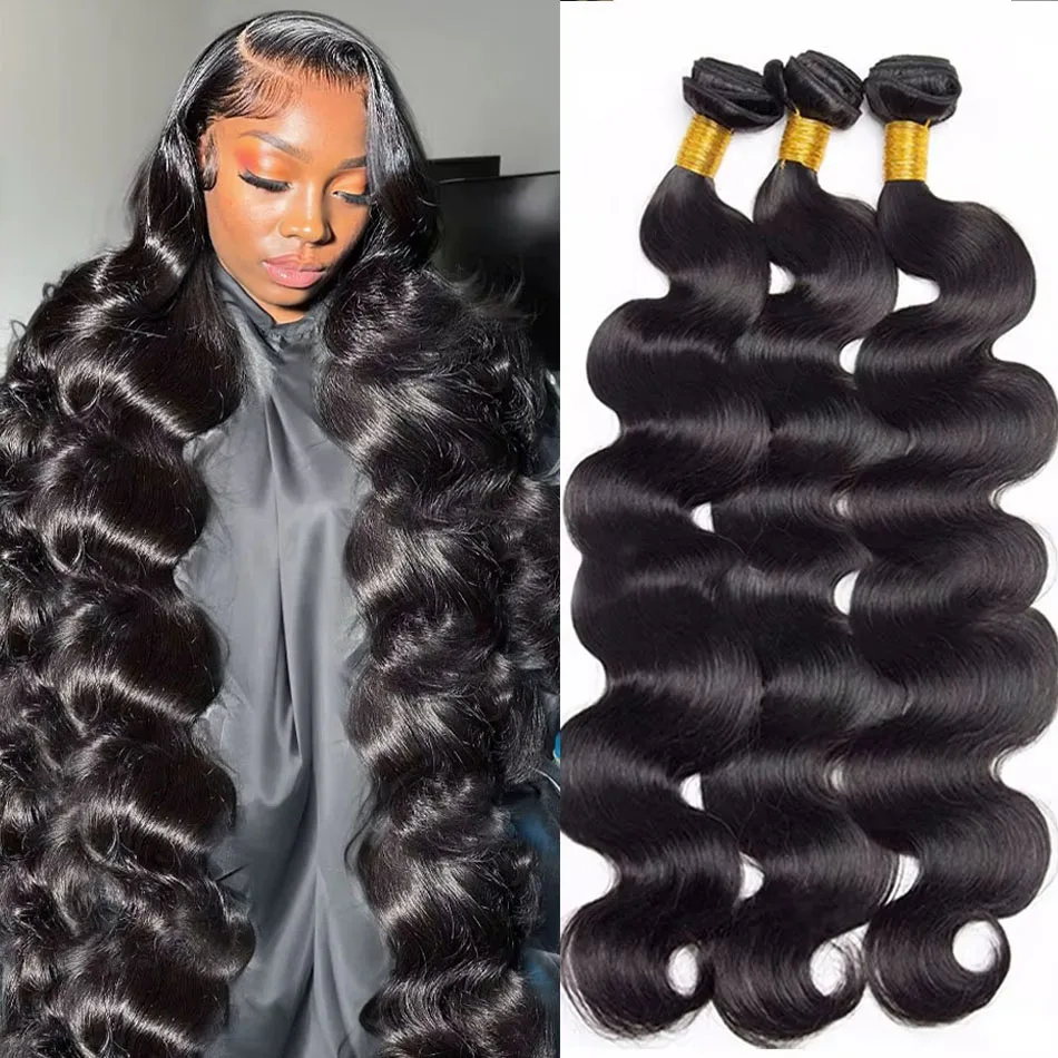 

Lakeisha объемная волна 3/4 пучки бразильские человеческие волосы волнистое плетение 100% необработанные пучки наращивания для чернокожих женщин двойные