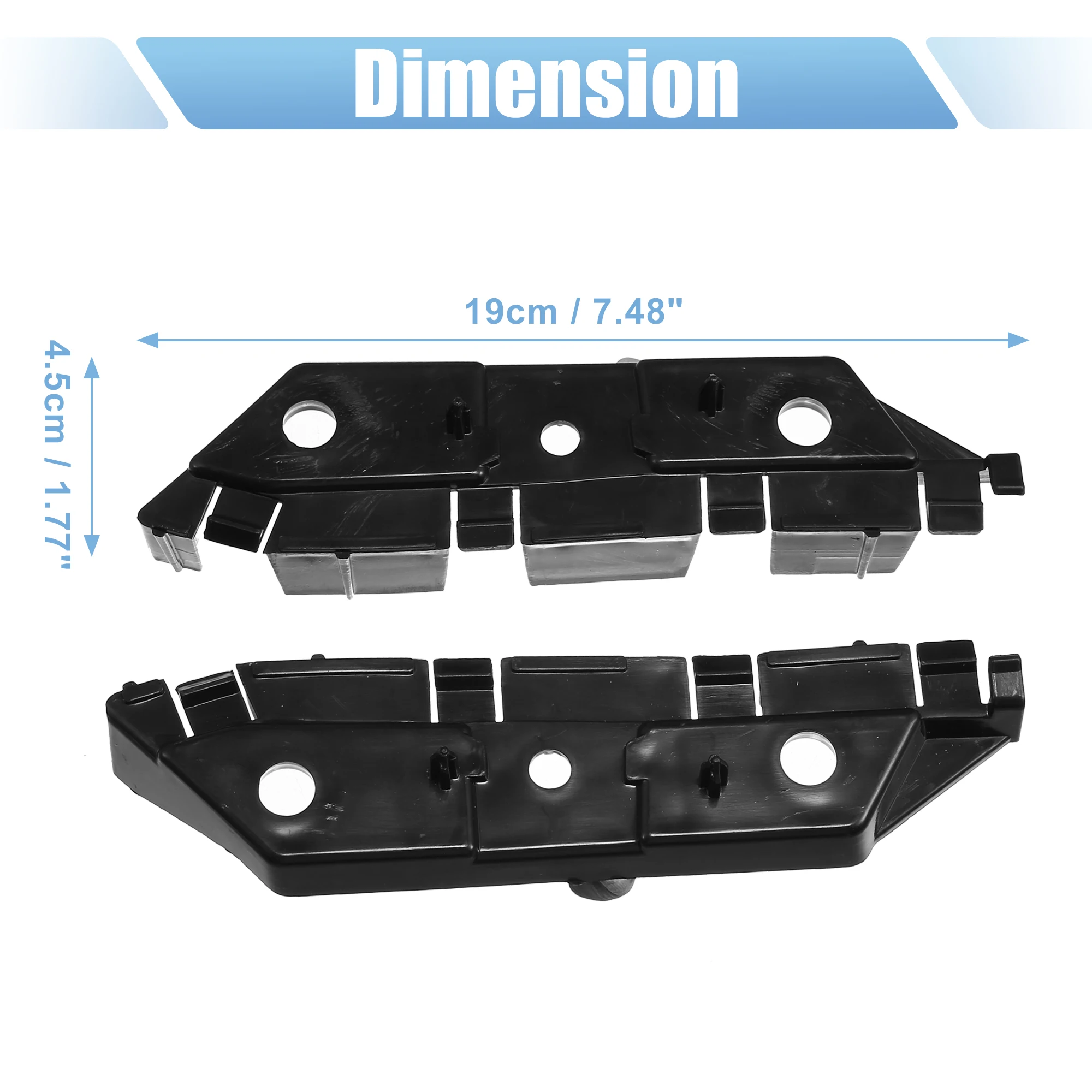 X Autohaux-Soporte de parachoques delantero, para Ford Fusion 2013, 2014, 2015, 2016, DS7Z-17C947-B, 1 par