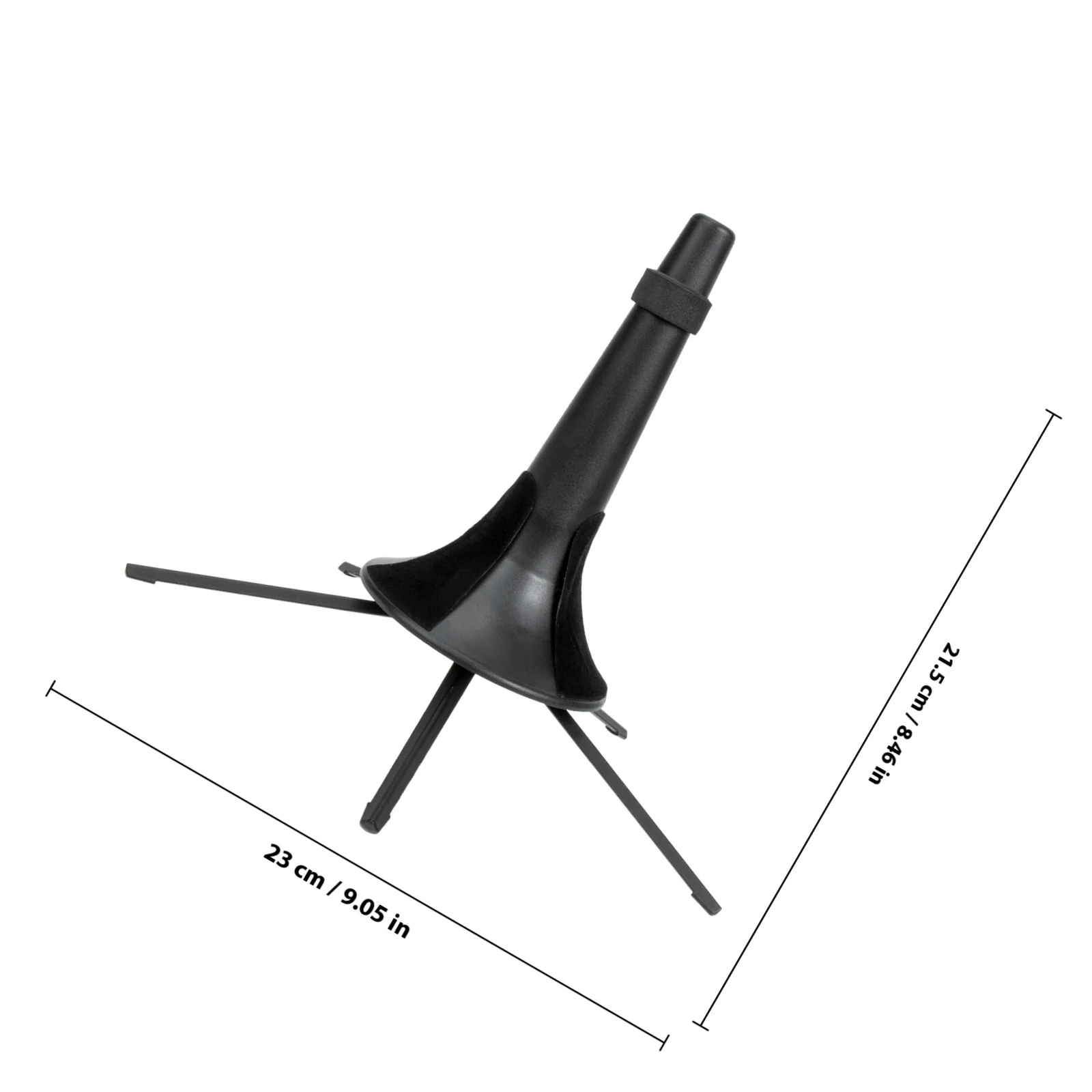 Supporto per tromba in metallo premium, pieghevole, stabile, design per treppiede, supporto per tromba, rack di stoccaggio, display per strumenti musicali