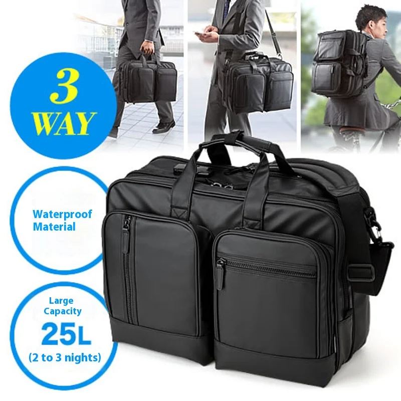 Large Capaci Cuter Bag with Password 3WAY Handheld Double oulder Bapa Waterproof Busin Nylon Notebook Bag