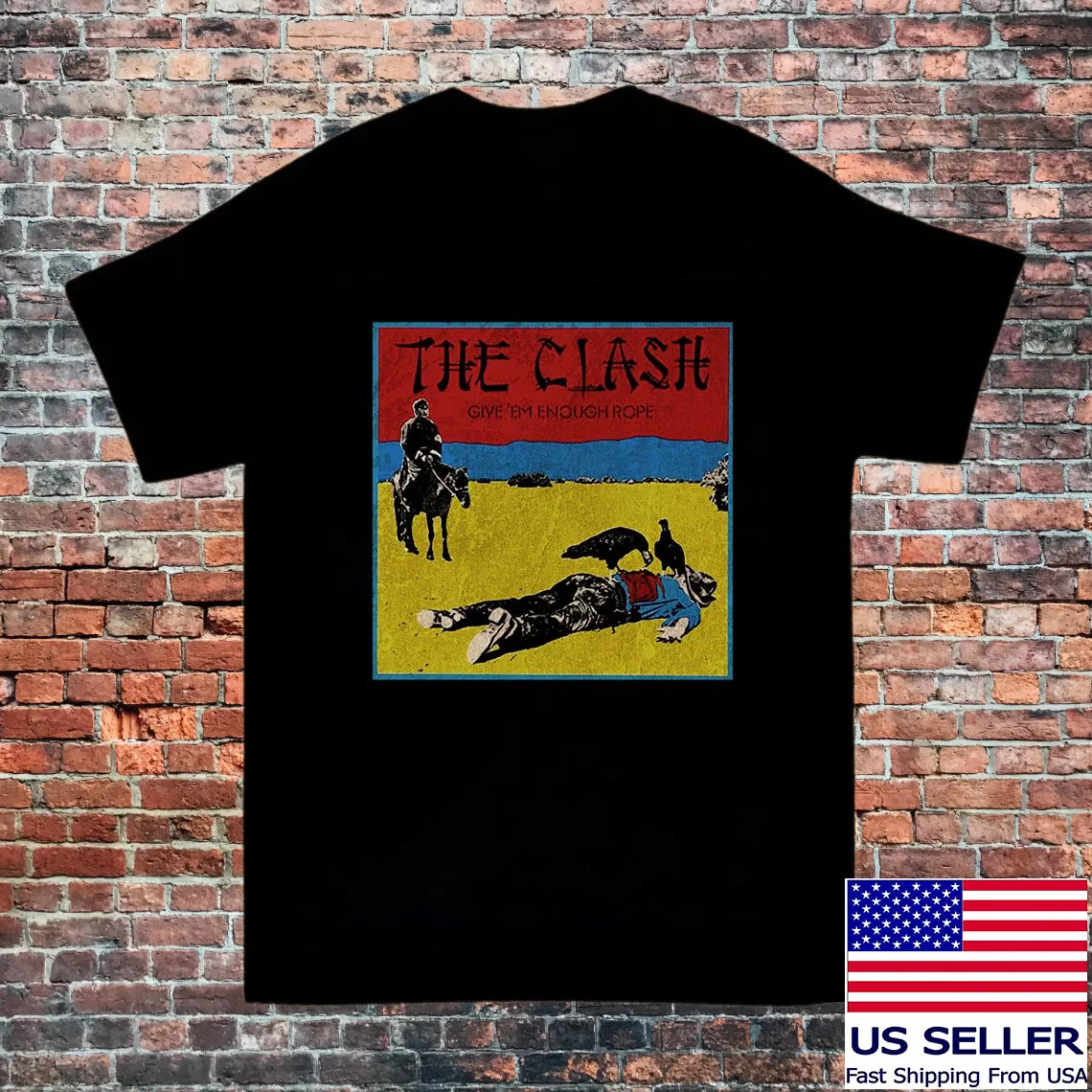 The Clash Give Em Enough Rope T Shirt Full Size S-5XL BE2609