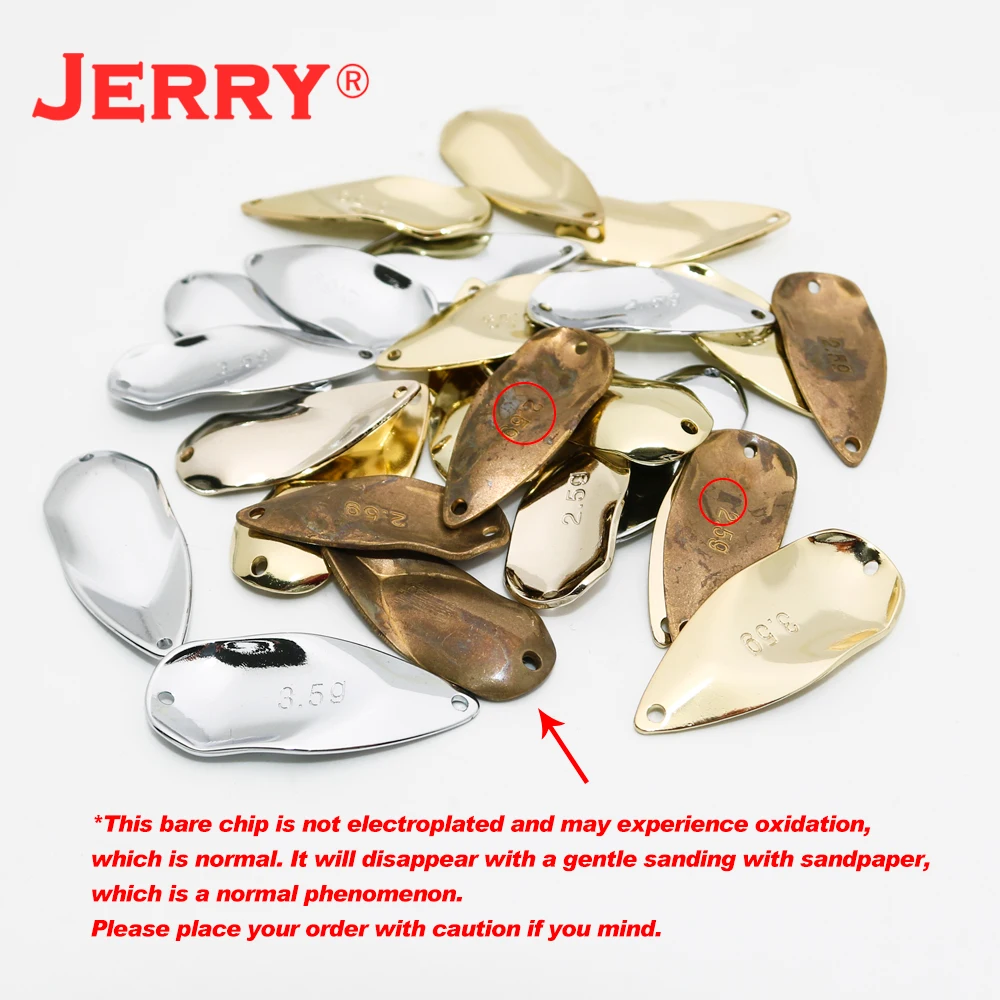 Señuelos tipo cuchara Jerry Cynosure para trucha – Plata sin pintar - imagen 4