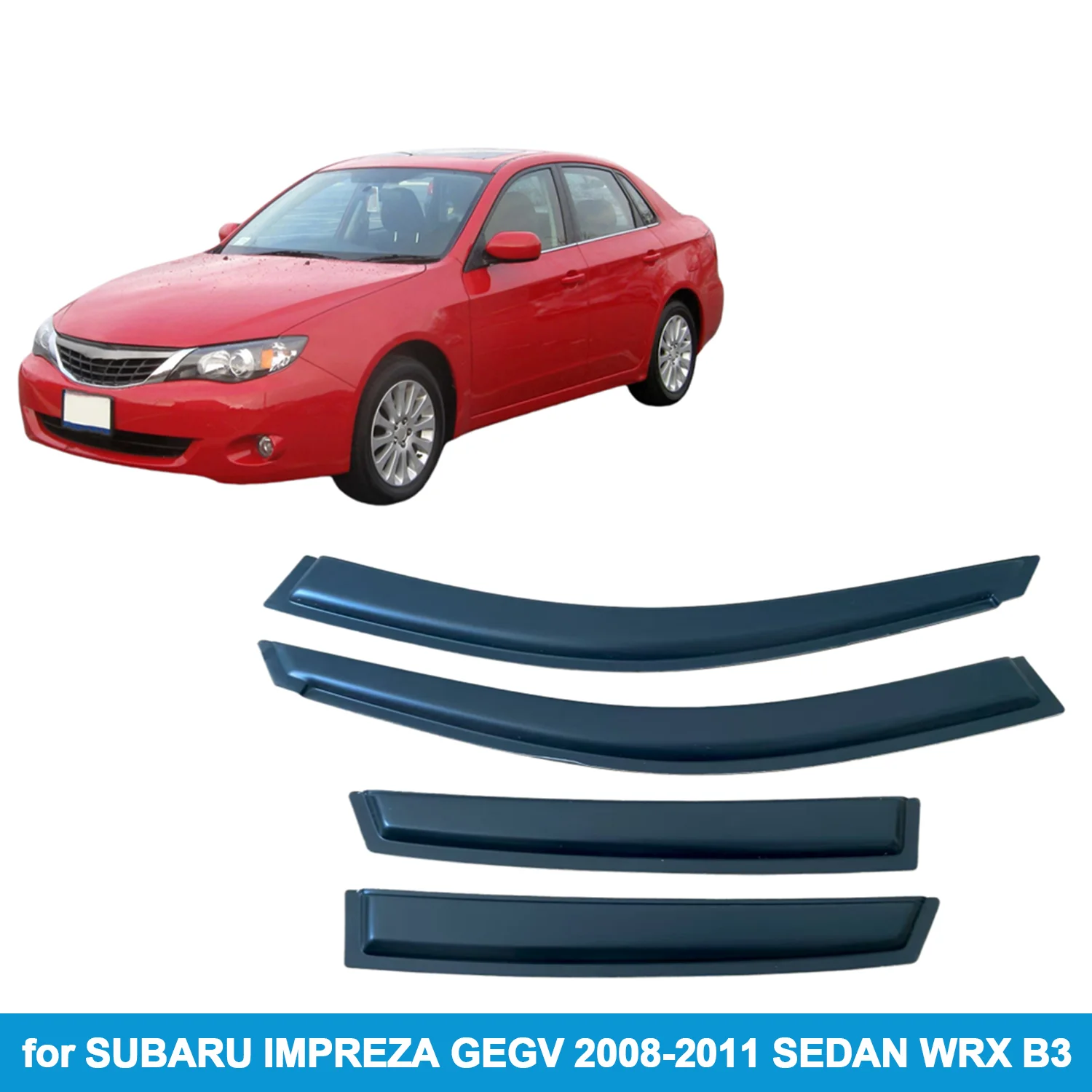 

Оконный козырек для SUBARU IMPREZA GEGV 2008-2011 SEDAN WRX B3, защита от дождя, боковой дефлектор, защита от атмосферных воздействий, лента для наружного крепления