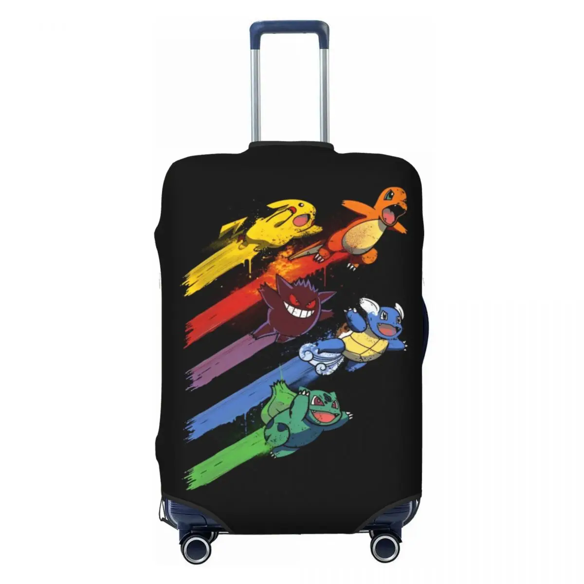 Pokemon Pikachu Suitcase Cover Cruise Trip Holiday Strectch Luggage Case Protection