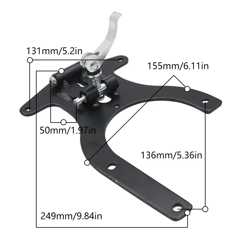 For KUGOO M4/M4 PRO/M5 Repair Accessories 10 Inch Electric Scooter Seat Post Saddle Clamp metal Base Lower Tube