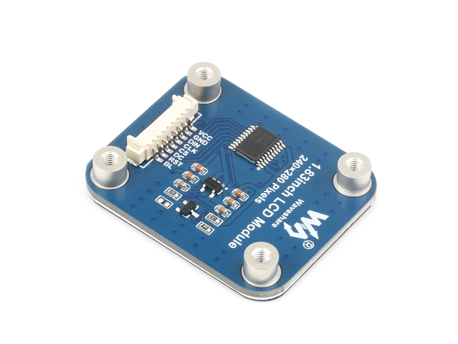 Fotografia 5: Módulo de exibição LCD Waveshare de 1,83 polegadas, chip de driver NV3030B incorporado, display micro LCD 240 × 280 para Raspberry Pi, Arduino, STM32