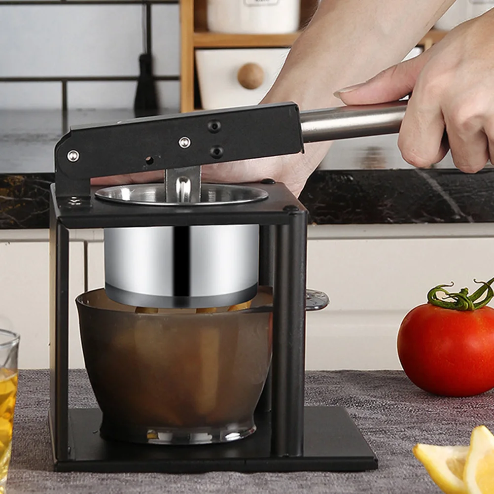 

Manual Fruit Juicer Citrus Squeezer Kitchen Gadget Black H Press Sturdy Food Grade Safe Reliable Practical Clean