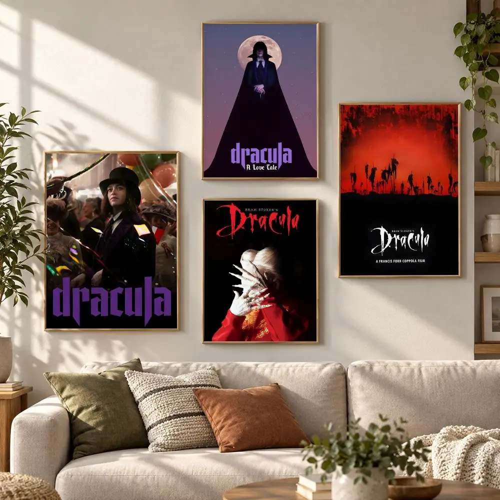 Dracula Gothic Vampire Classic Dark Romance Design Poster Aesthetic Art Print for Bedroom & Living Room Decor, Unframed