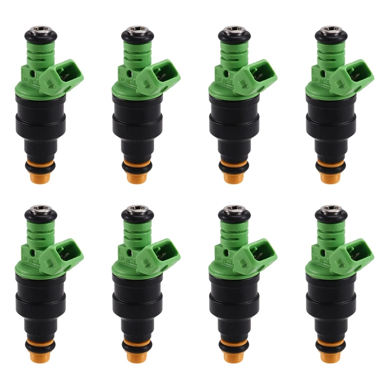 

A33K-Set Of 8 0280150558 42Lbs Fuel Injectors For Ford Mustang GT Camaro Corvette