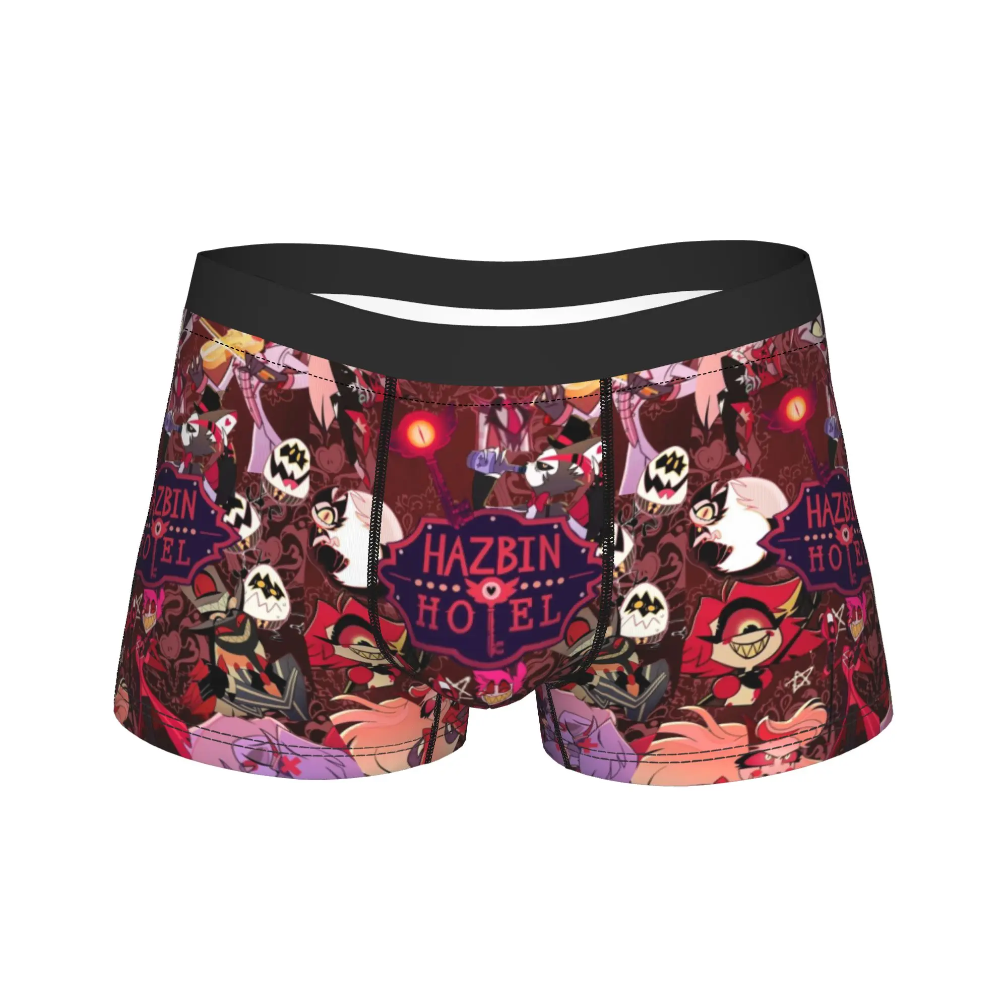 

VOX H-Hazbin Hotel Alastor Game Shorts Briefs Underwear High Quality Man Elastic Boxershorts Print Plus Size Underpants