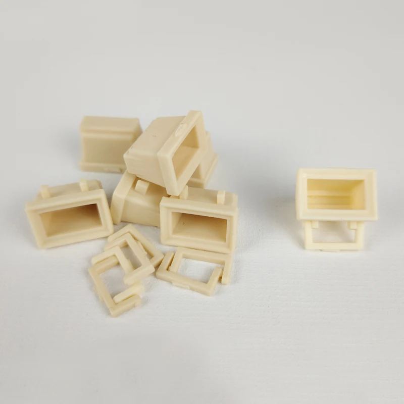 5PCS Simulated Square Searchlight Miniature Deck Spotlight Naval Ship Lamp Resin Detail Parts for Warship RC Boat Model Building