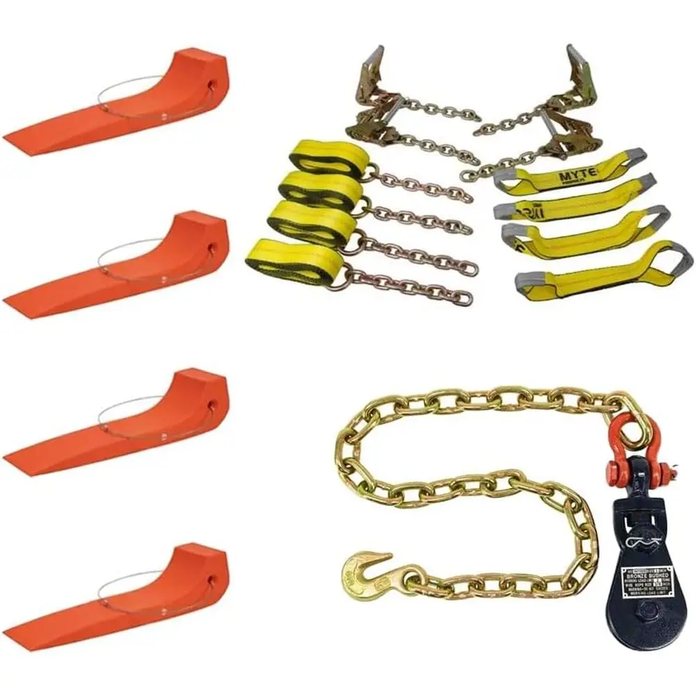 

Комплект для буксировки с 8-точечной системой, 2-тонным блоком-цепью и 4 тележками для буксировочных машин