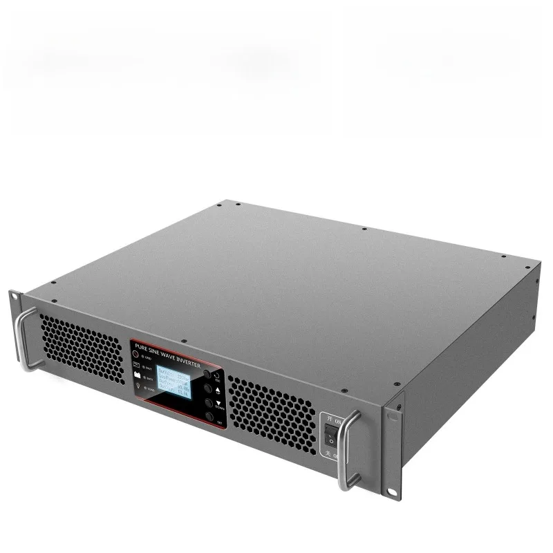 220V Rackmount UPS Inverter 3000W Pure Sine Wave DC 48V/110V/220V to AC 220V for Server Room Backup Power
