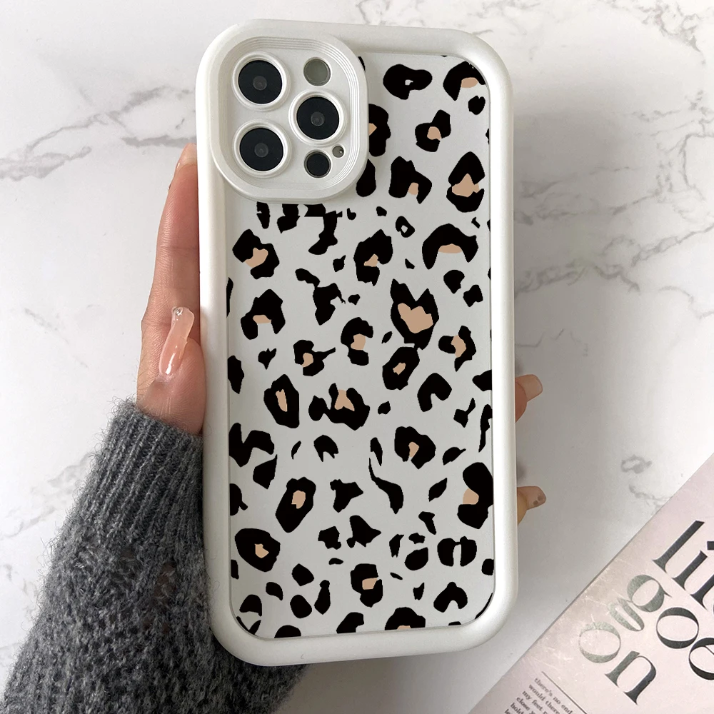 Fashion Leopard Print Phone Case for OPPO A98 A95 A78 A76 A74 A72 A58 A55 A54 A53 A38 A33 A31 A17 A16 A15 4G 5G Capa