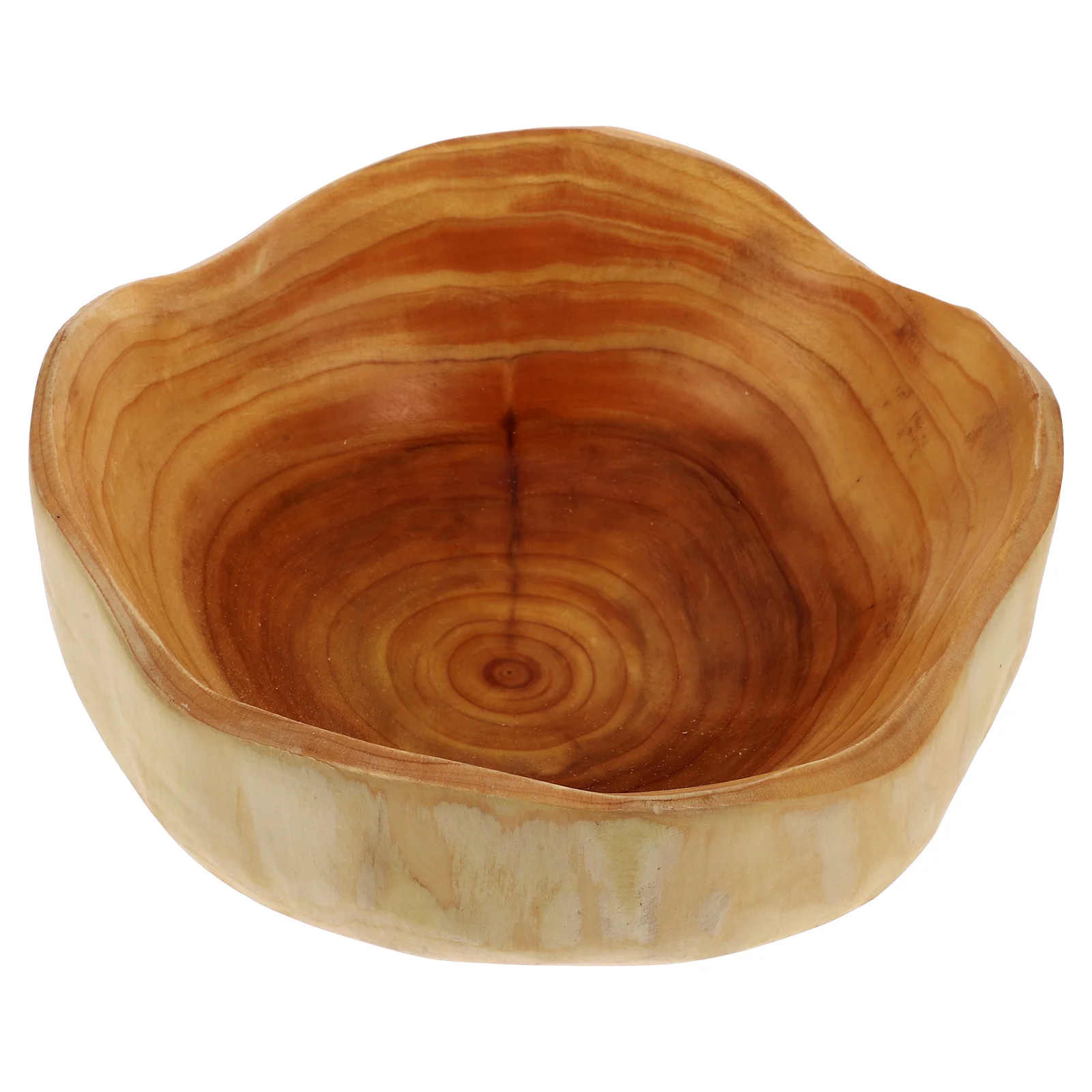 

Wooden Fruit Plate Natural Wood Serving Board For Dessert Sushi Snack Pastry Appetizer Small Round Irregular Food Platter