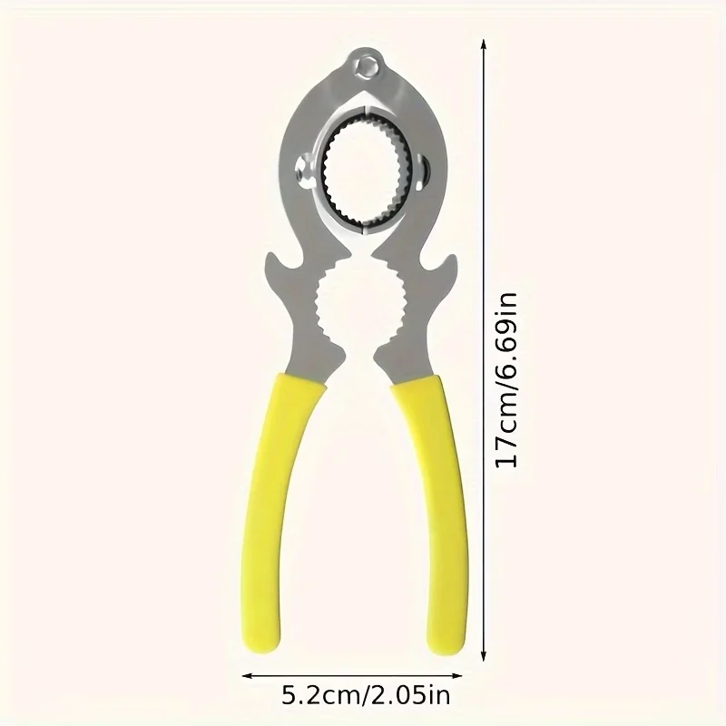 1PC Anti‑Slip Multi‑Function Wrench, a Stainless Steel Tool for Removing Faucet Aerators, Loosening Kitchen Sink Spout Filters