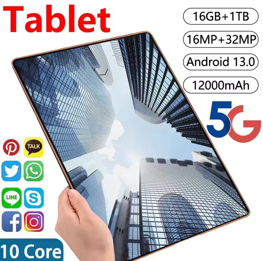 2025 Pad 7 Pro Ultra última tableta Global nueva Android 14 Snapdragon 8Gen3 11 pulgadas pantalla de luz suave WiFi GPS WPS 5G PC