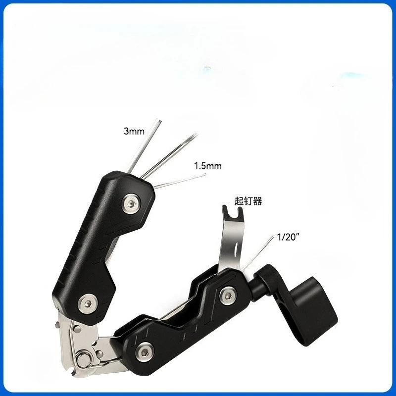 GGT-02 Multi-functional Guitar Tuning Tool for Electric Guitars and Bass - Adjustment and Repair Wrench