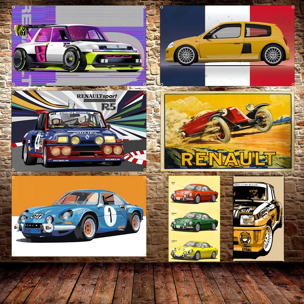 Cool R Car Flag Polyester Printed Racing Car Banner Garage Decoration for Bedroom Custom Flags Barber Shop Outdoor Decors Flaga