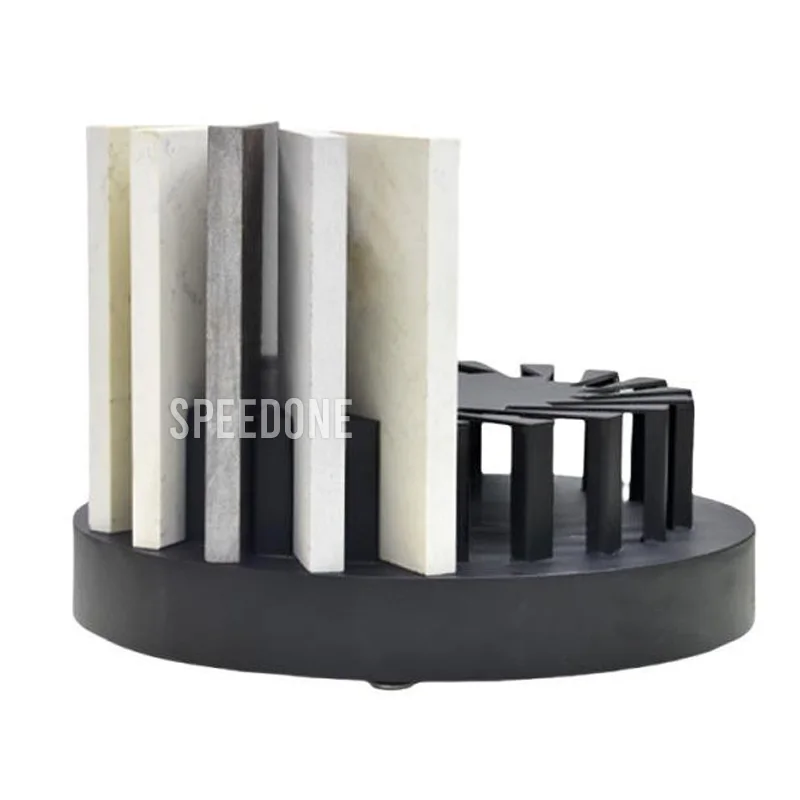 Wholesale Factory Modern Mini Acrylic Display Stand 360 Degree Rotate Turntable Adjustable Circle Stone Desktop Display Stand