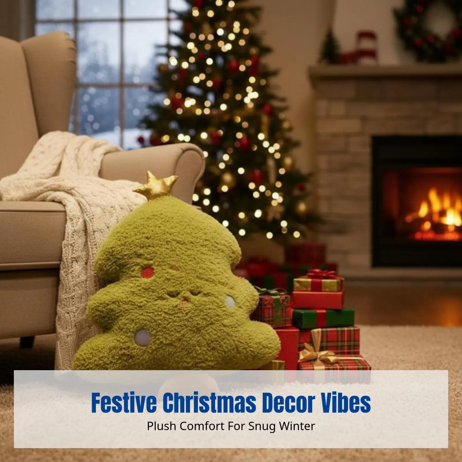 

Рождественская декоративная плюшевая подушка, мультяшный Санта, подушка-олень для дивана, красная кукла-елка, декор для гостиной и спальни