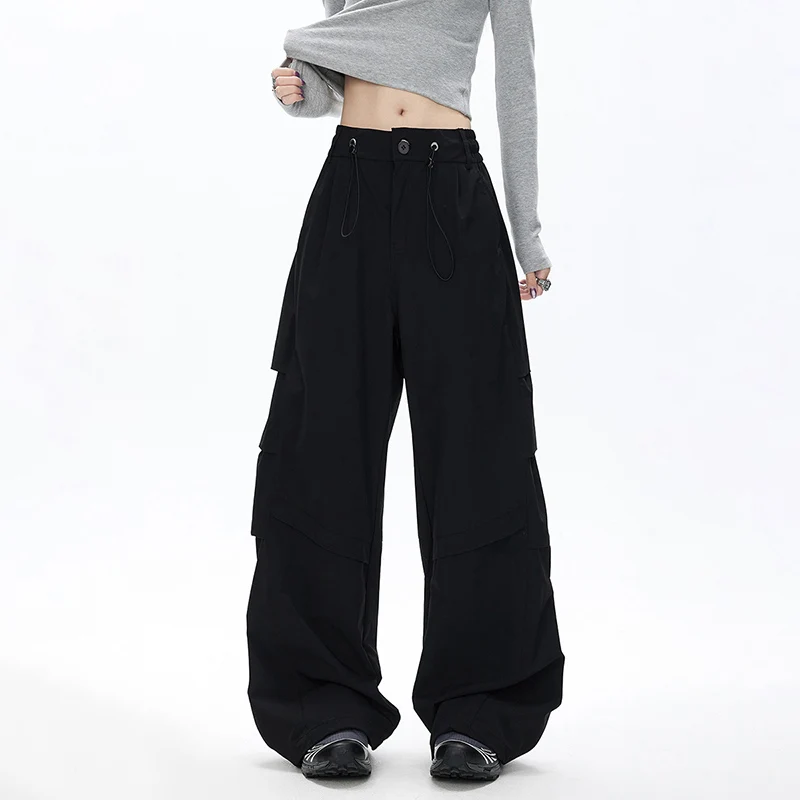 

Четырехсезонные уличные свободные удобные универсальные широкие брюки для пар, трендовые изогнутые свободные брюки с изогнутыми ножками для походов на открытом воздухе