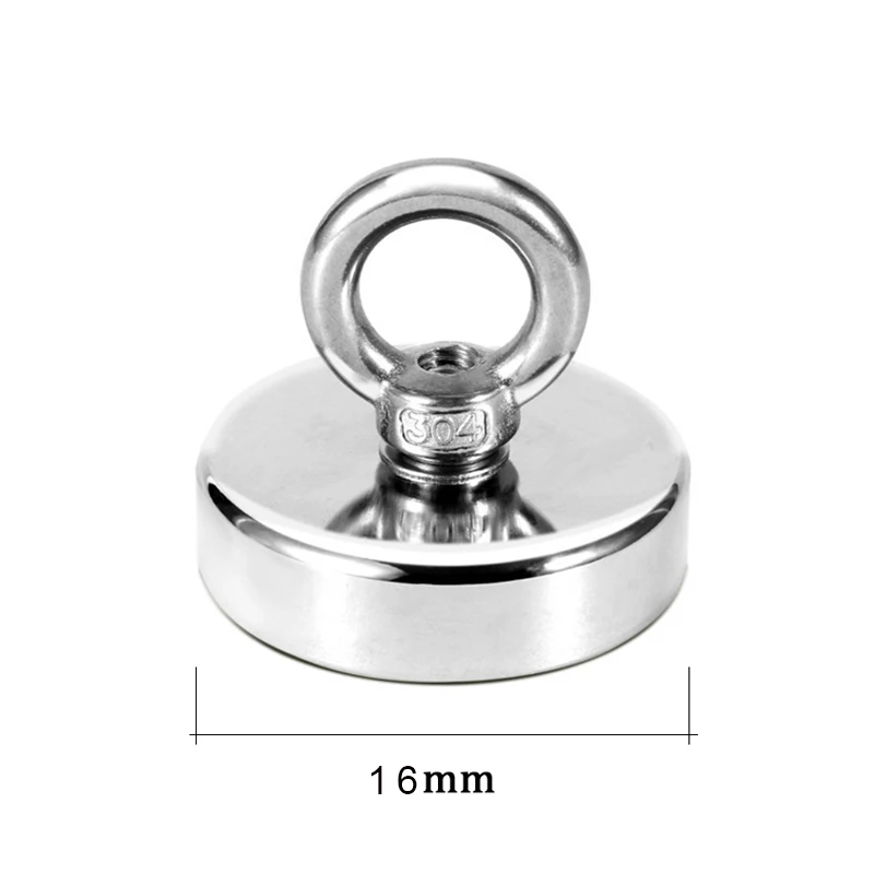 Super Strong Neodymium Fishing Magnets Heavy Duty imanes Magnet with Countersunk Hole Eyebolt for Salvage Magnetic Fishing image 3