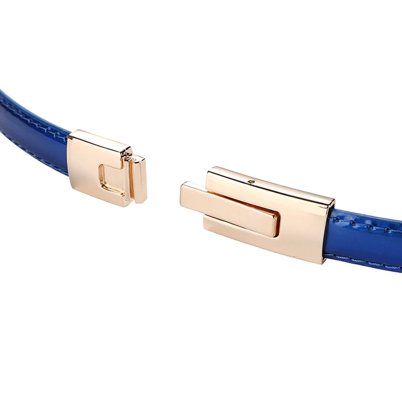 Damen-Gürtel aus dünnem Leder für Kleid, verstellbar, elastisch, dünn, Cinch-Taille mit Legierungsschnalle für Damen, Hochzeitskleid-Dekoration – Detail 8