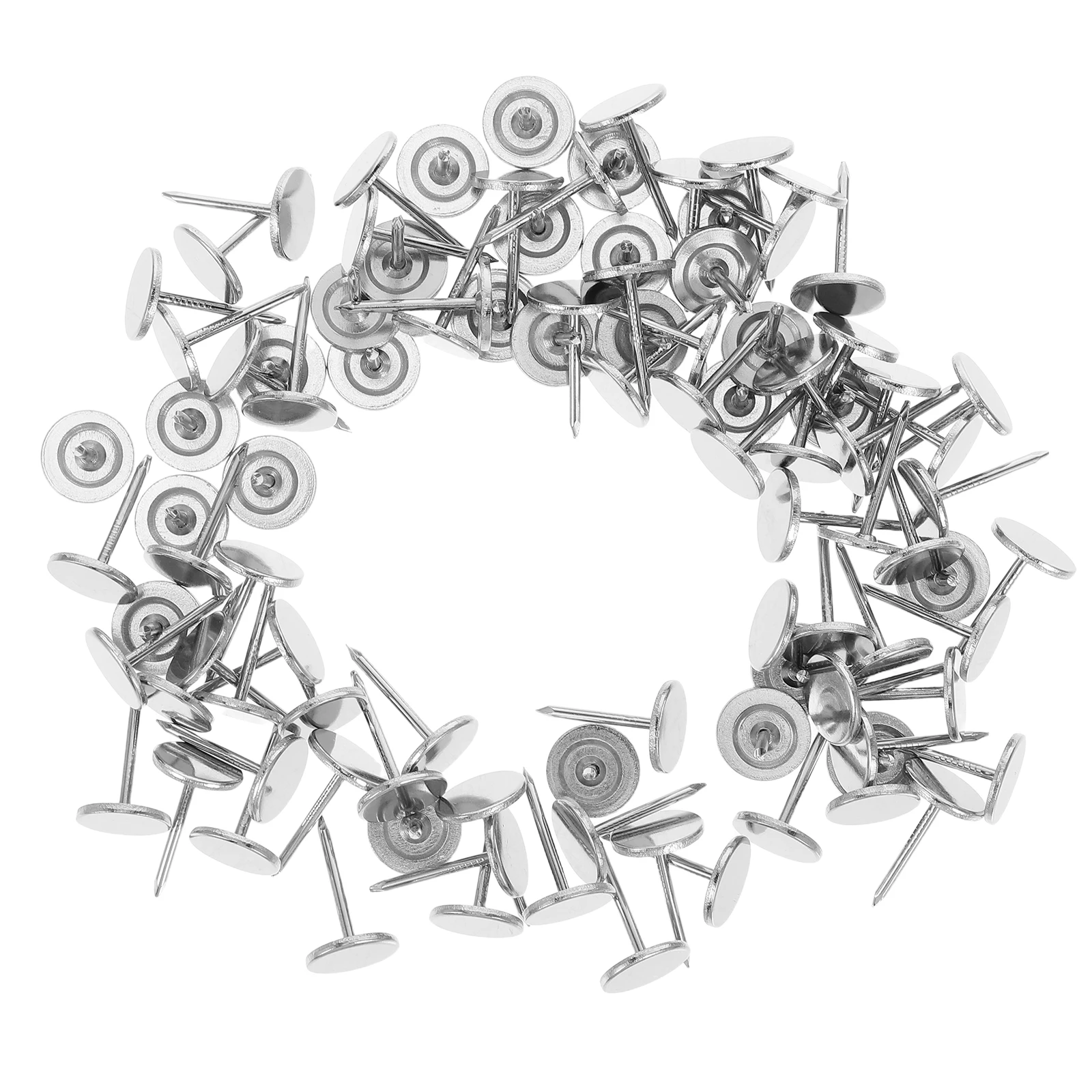 

100 Pcs Bubble Nail Decorative Nails Stainless Steel Flat Head Upholstery Tacks
