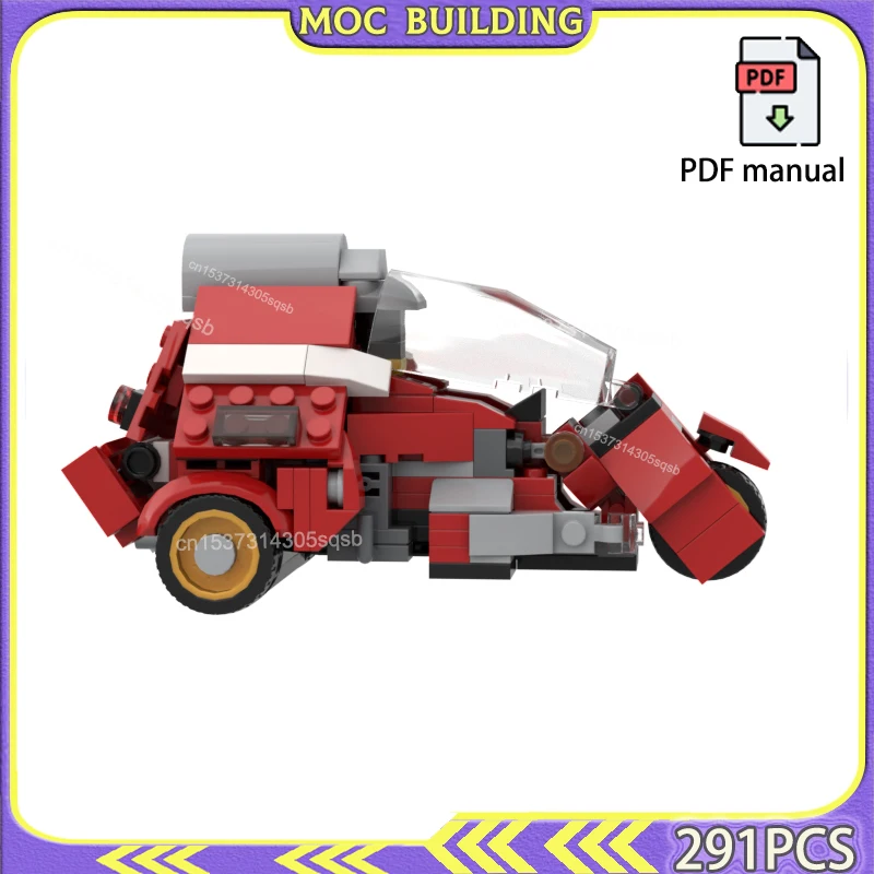 

City Tuk-Tuk Car Street View Car MOC Building Blocks Toys Technology Construction Gift