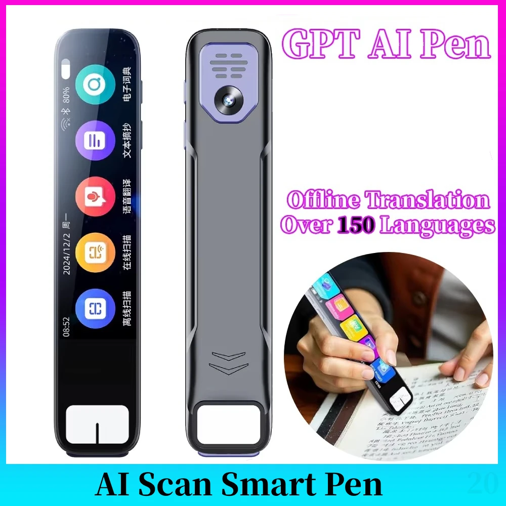 

AI Pen-AI Scan Smart Pen,Instant Responses,Offline Translation, Instant AI Answers for Math,History&More,Offline Translation