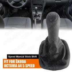 5 Speed Gear Stick Shift Knob For Skoda Octavia A4 Sedan 1996 1997 1998 1999 2000 2001 2002 2003 2004 2005 2006 2007 2008 2009