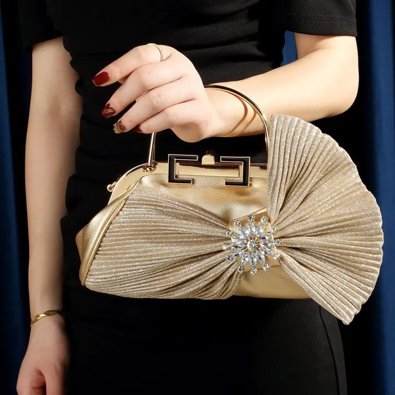 

High-end Trendy Banquet Handbag Women's New Celebrity Temperament Red Carpet Catwalk Bag Dress Cheongsam Beautiful Dinner Bag