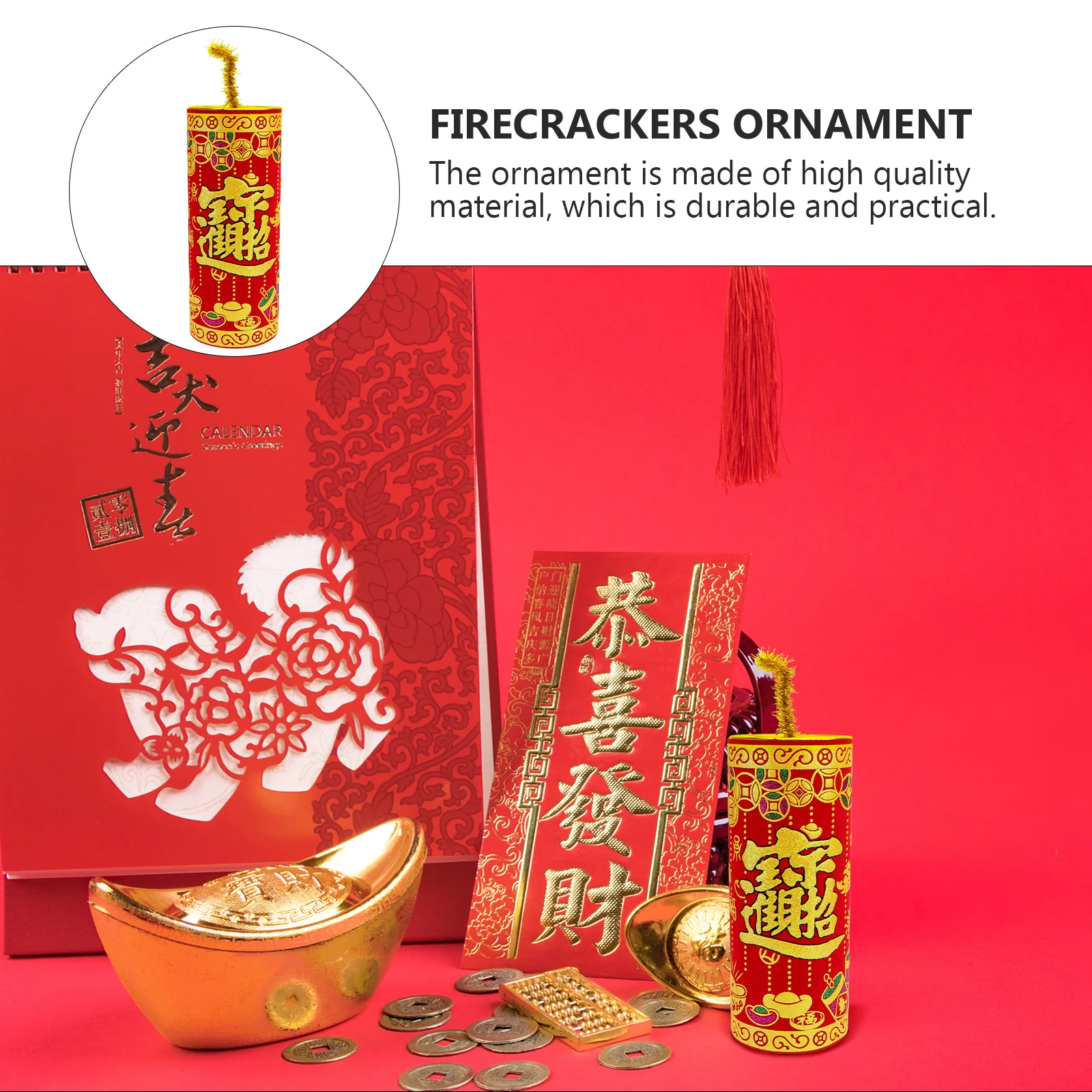 

1pc Simulated Ornaments 2024 Lunar New Year Decorations Chinese Style Festival Home Party Decoration Props