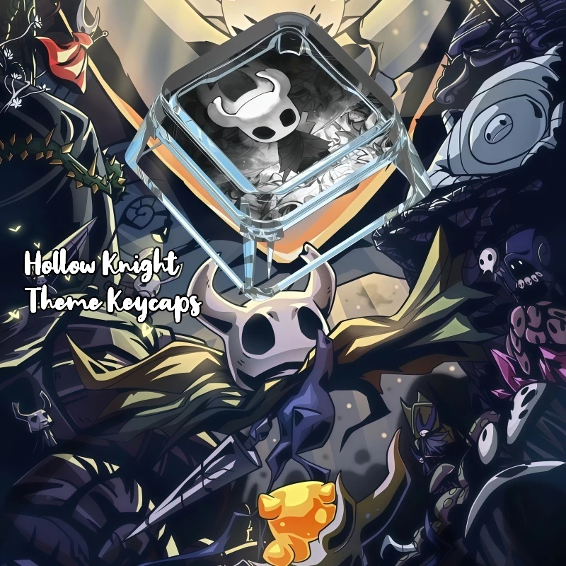 

Hollow Knight Theme Keycaps Single Cartoon Cute Game Peripheral Cross Axis Hole Transparent ESC Position XDA Height PC Material