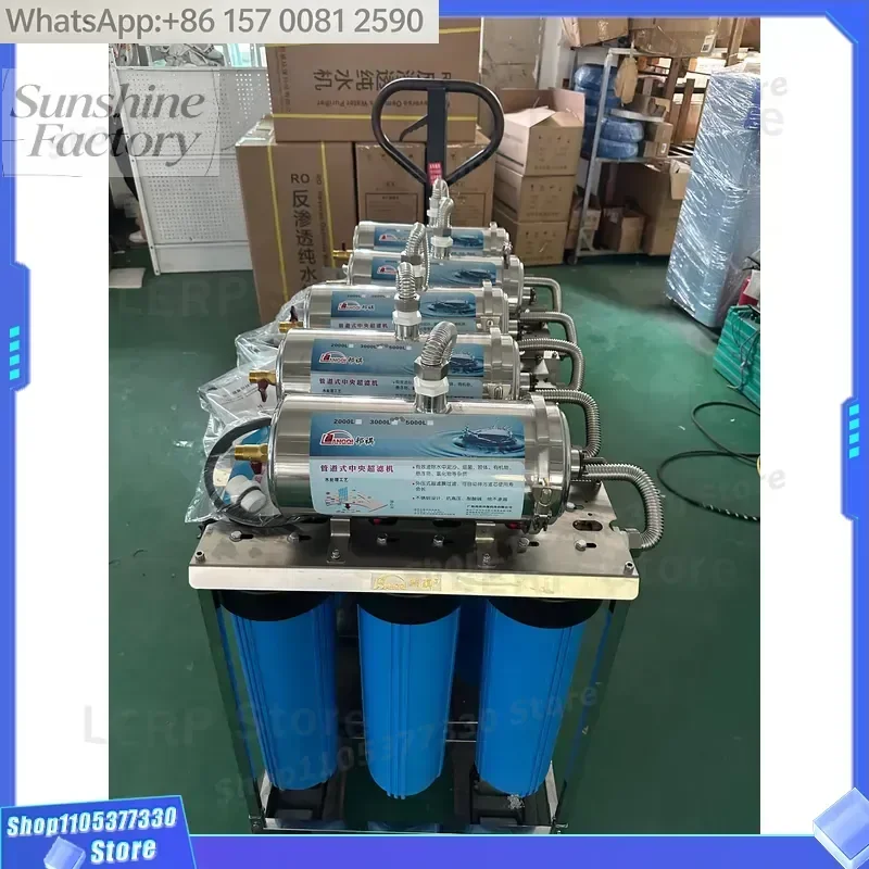 Ultrafiltration Water Purifiers 20 Inch Blue Bottle Whole House Drink Tap Water Filter Sediment Filter Systems