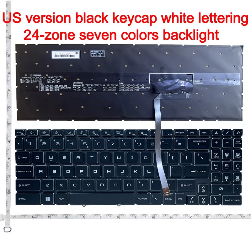 US NEW Laptop Keyboard For MSI GL66 GL76 GF66 GF76 MS-1582 MS-17L1 MS-17H3 Z16 WF66 WF76 M16 Z16P view 2
