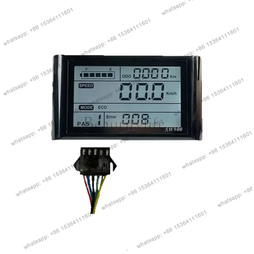 Accessoires pour vélos électriques, compteur SW900, fourniture directe d'usine, batterie intelligente pour véhicule électrique
