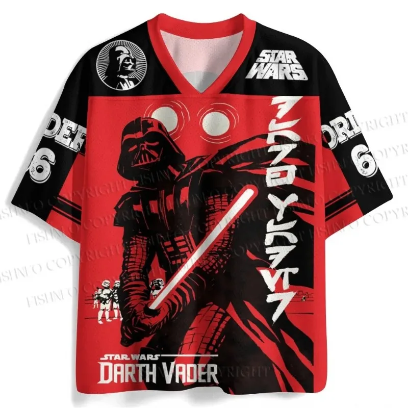 Star Wars 3D Print Jersey T-shirt Unisex V-neck Short Sleeve Tops Retro Streetwear AT-AT Graphic Tee Casual Summer Sports Shirts view 5