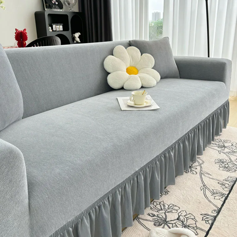 Jacquard Sofa Cover For Living Room Elastic Thick Jacquard Sofa Cover For  Sofa Covers 1/2/3/4 Seater