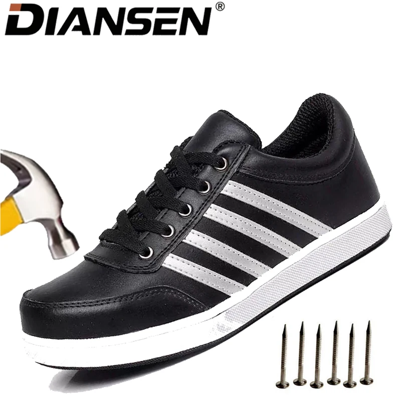 

Man Safety Shoes Work Sneakers Lightweight Work Shoes Men Steel Toe Shoes Safety Boots Comfortable Shoes for Forging Workshop