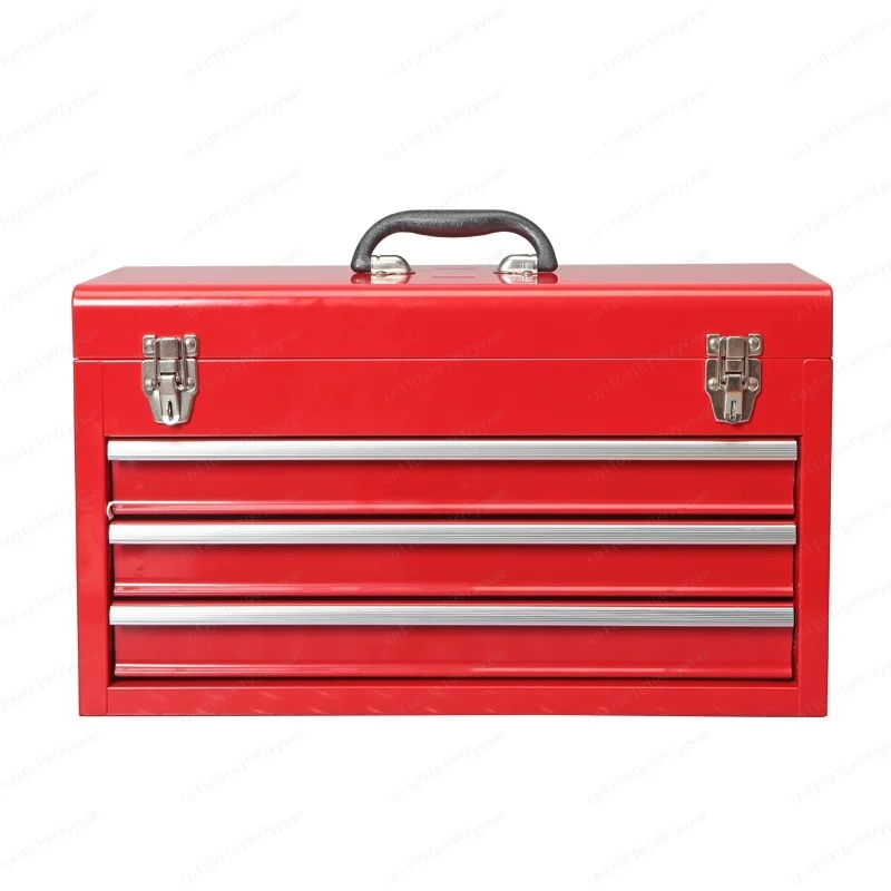 

Thickened iron toolbox, multifunctional folding maintenance toolbox